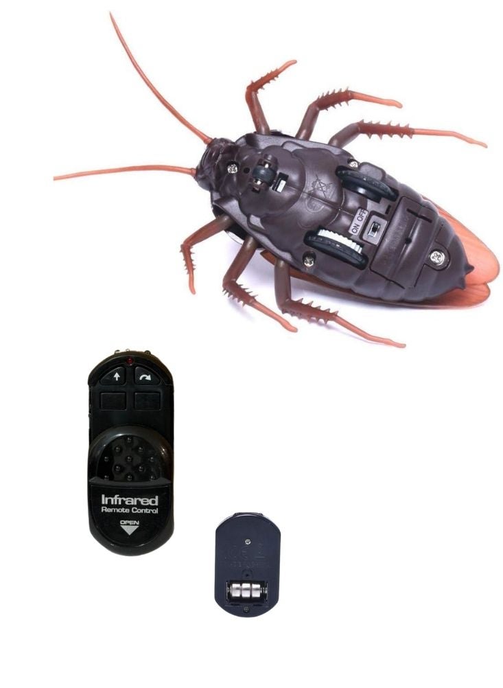 بريميم لعبة صرصور عملاق تعمل بجهاز تحكم عن بعد بالأشعة تحت الحمراء - حشرة زاحفة واقعية للمقالب مع جهاز تحكم يدوي - Image 4